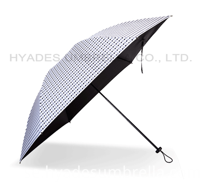 Chidori Pattern Super Light Weight 3 Folding Paraply Chidori Pattern Super Light Weight 3 Folding Umbrella